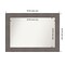 Country Barnwood Non-Beveled Custom Framed Bathroom Vanity Wall Mirror